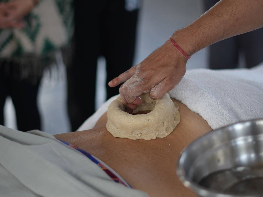 Traditional Ayurvedic Kati Basti therapy being administered in Uttarakhand, India