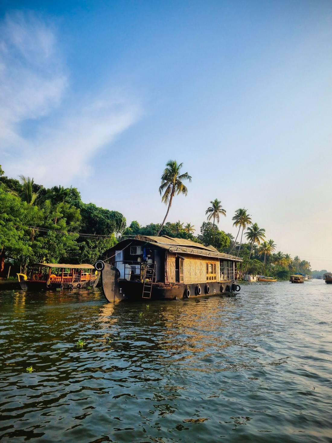 Houseboat on the Kerala backwaters near Alappuzha